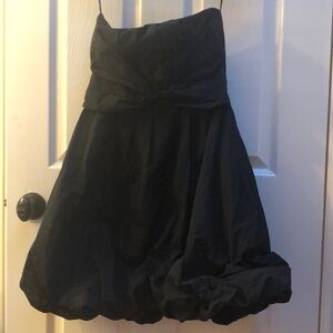 RW&CO. Black Strapless Balloon Dress